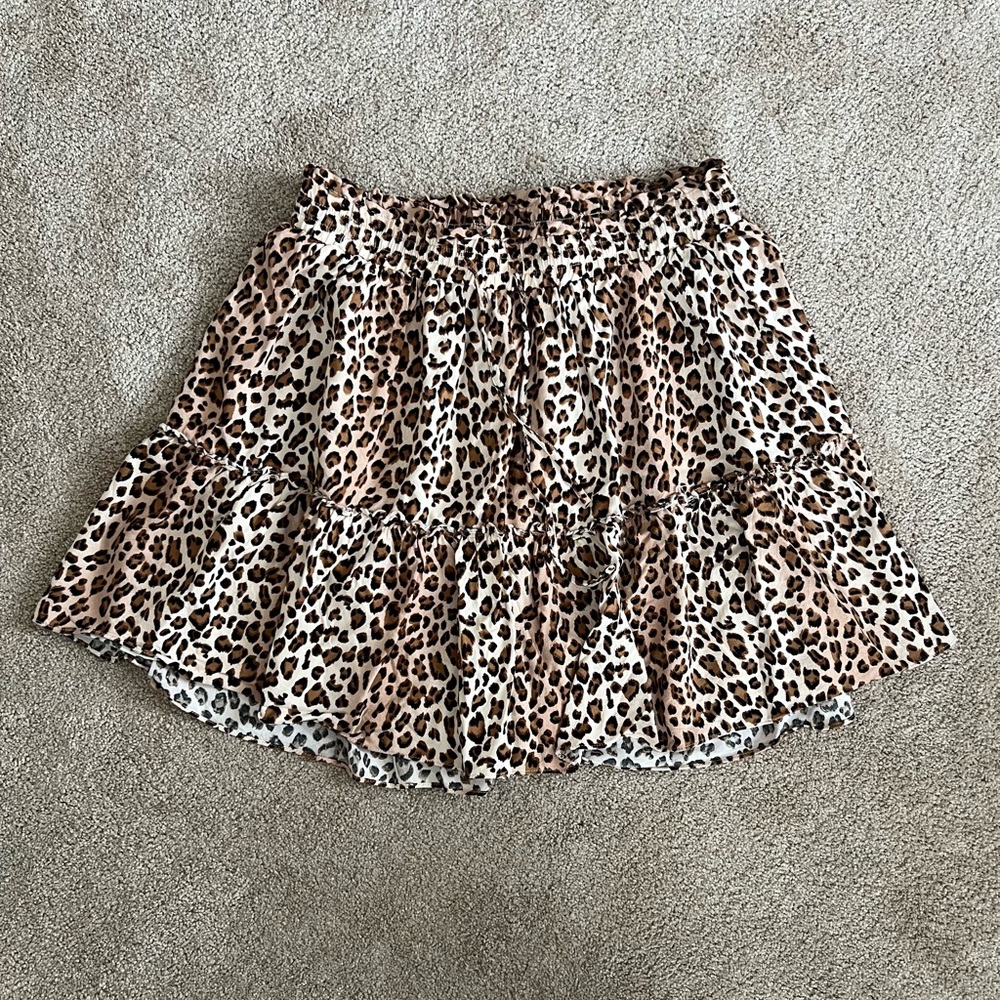 Women’s Leopard Flare Skirt - Size L